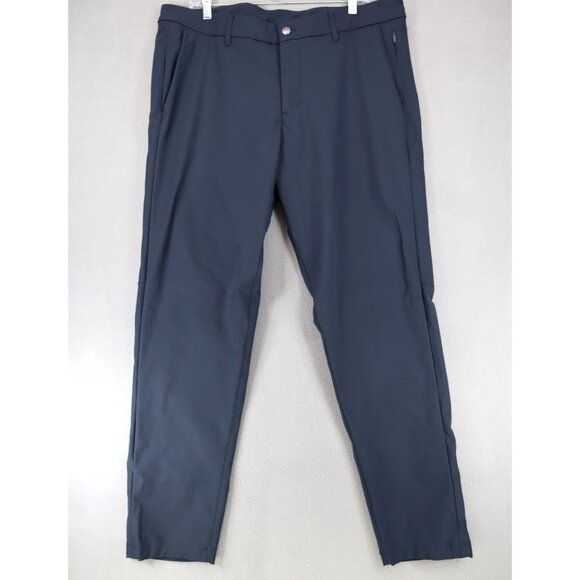 Lululemon Mens Size 38 Commission Pant Slim Stretch Performance Warpstreme Gray - Picture 1 of 6